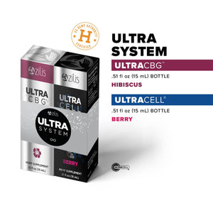 UltraSystem CBD and CBG Combo Pack (Berry) (15mL